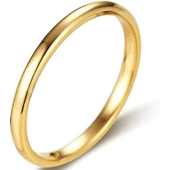 Classic 2mm Tungsten Carbide Wedding Band - Picture 2 of 2